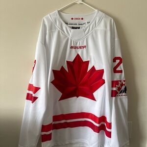 Bauer White and Red Men's Jersey
